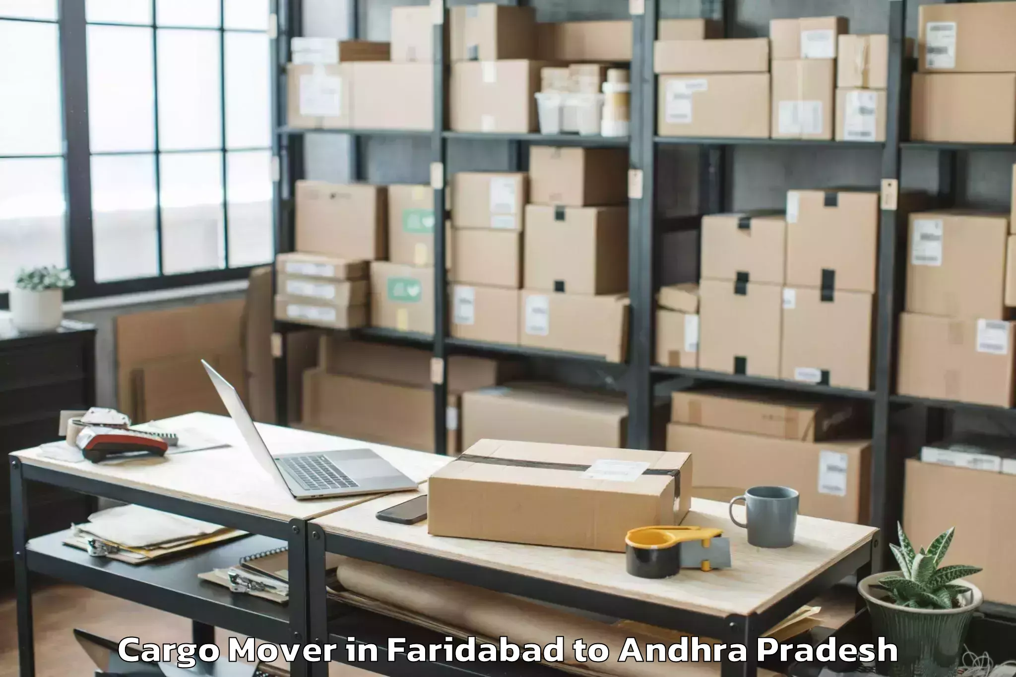 Top Faridabad to Atchempet Cargo Mover Available